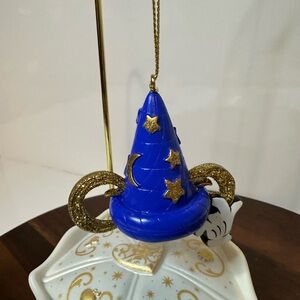 Disney Parks Sorcerer Mickey Wizard Hat – Disney 100 Ornament Blue & Gold